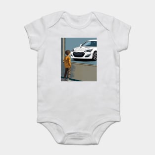 Hyundai Genesis Coupe Kids Dreams Baby Bodysuit